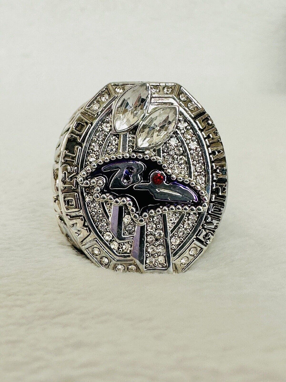 2012 Baltimore Ravens Super Bowl Ring W Box- Joe Flacco, US SHIP - EB Sports Champion's Cache