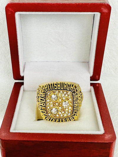 1978 Pittsburgh Steelers Ring W Box Super Bowl Championship Replica, USA SHIP - EB Sports Champion's Cache