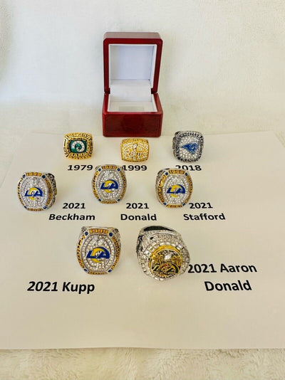 L os Angeles /St Louis Rams Championship Ring W Box, US SHIP, PICK YOUR RING! - EB Sports Champion's Cache