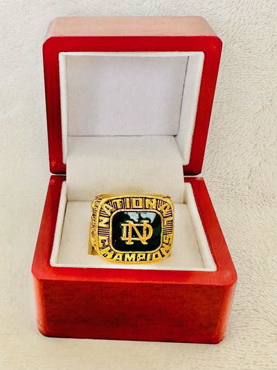 1977 Notre Dame Championship Display fan Ring W Box, US SHIP Joe Montana - EB Sports Champion's Cache