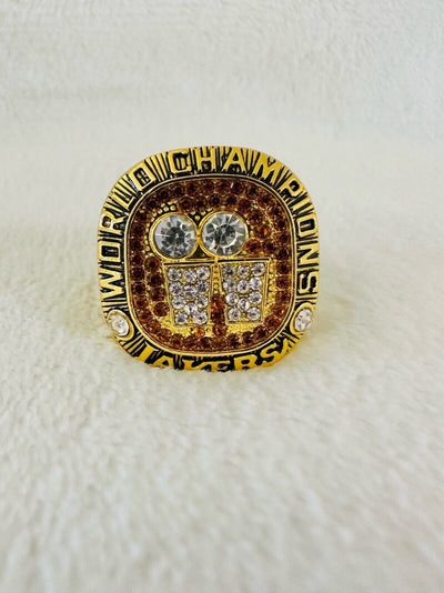 2001 Los Angeles Lakers NBA Championship Replica Ring,  SHIP - EB Sports Champion's Cache