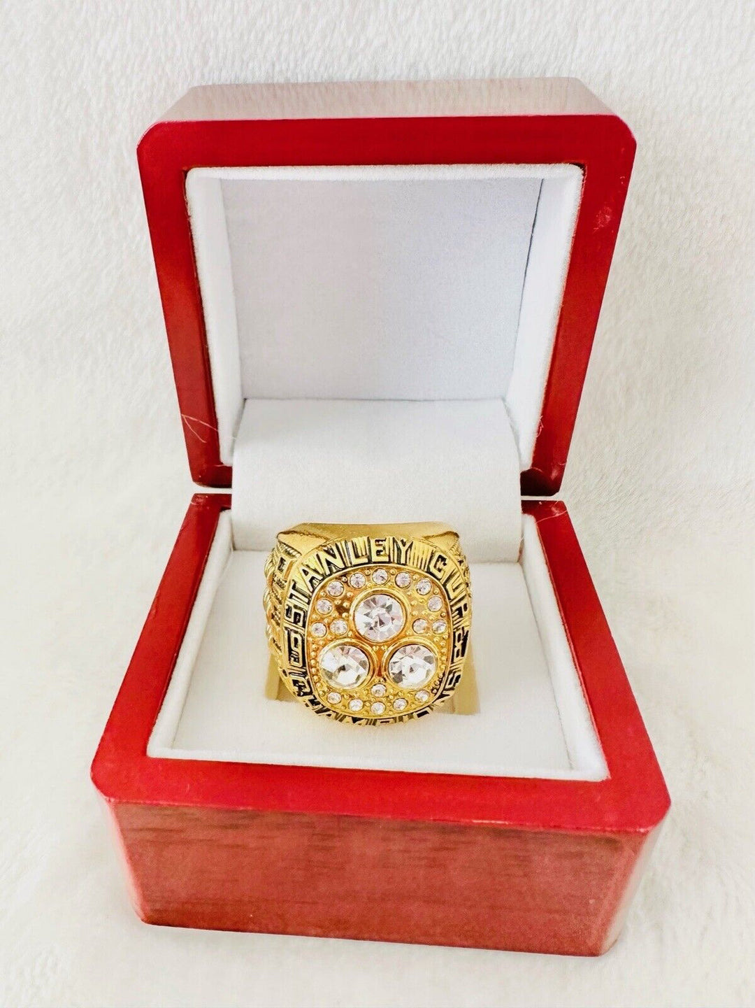 1987 Edmonton Oilers Stanley Cup Championship Ring W Box,  SHIP - EB Sports Champion's Cache