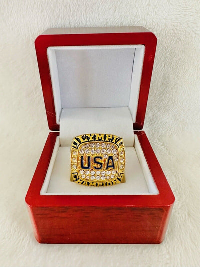 2016 USA RIO Olympic Gold Medal Basketball Championship Ring W Box,  SHIP - EB Sports Champion's Cache