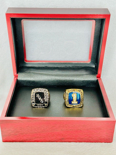 2 PCS Duke Blue Devils National Champions Ring W Box, US SHIP, 1991/1992 - EB Sports Champion's Cache