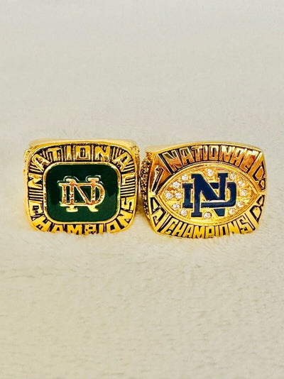 2 PCS Notre Dame Championship Display fan Ring, US SHIP 1977/88 - EB Sports Champion's Cache