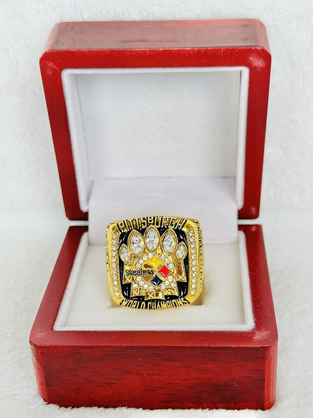 2005 Pittsburgh Steelers Ring W Box Super Bowl Championship, USA SHIP - EB Sports Champion's Cache