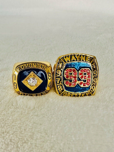 WAYNE GRETZKY 1984 And NHL HALL OF FAME Ring Set,  SHIP - EB Sports Champion's Cache