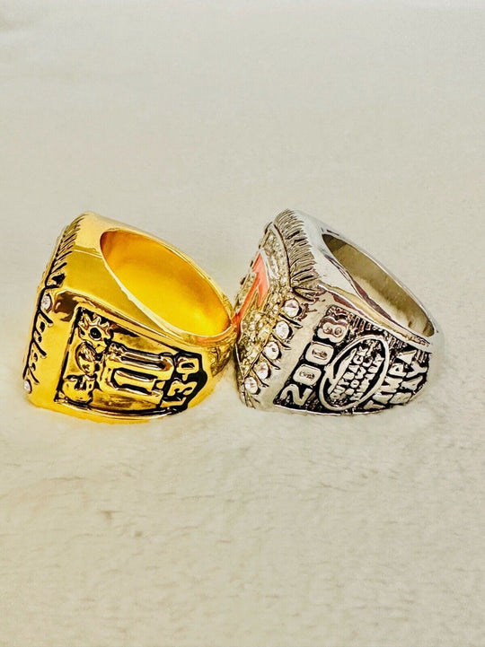 2 PCS Tennessee Volunteers Championship Ring W Box, Ship From US 1998/2008 - EB Sports Champion's Cache