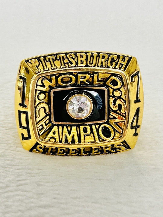 1974 Pittsburgh Steelers Ring - Super Bowl Championship Replica, USA SHIP - EB Sports Champion's Cache