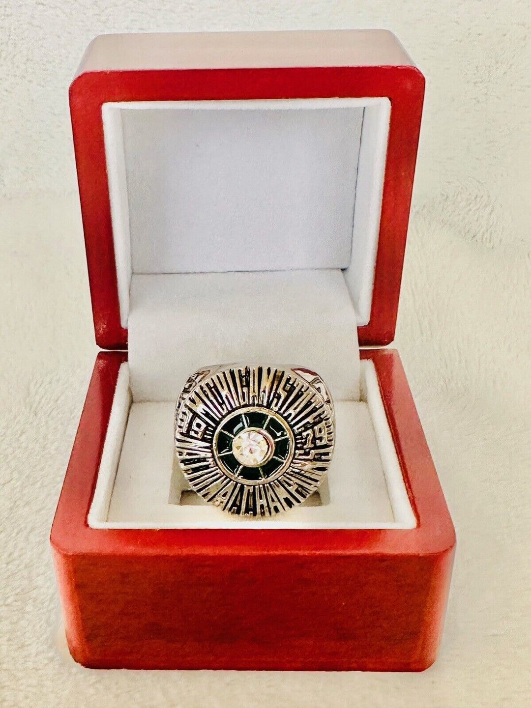 1979 Michigan State Spartans NAT Championship Ring W Box, US Ship, Magic Johnson - EB Sports Champion's Cache