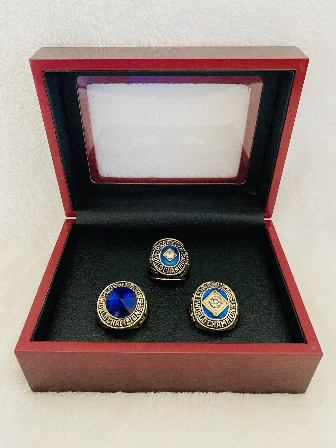 Brooklyn Dodgers World Series Ring W Box,  SHIP. 1955/59/63 - EB Sports Champion's Cache