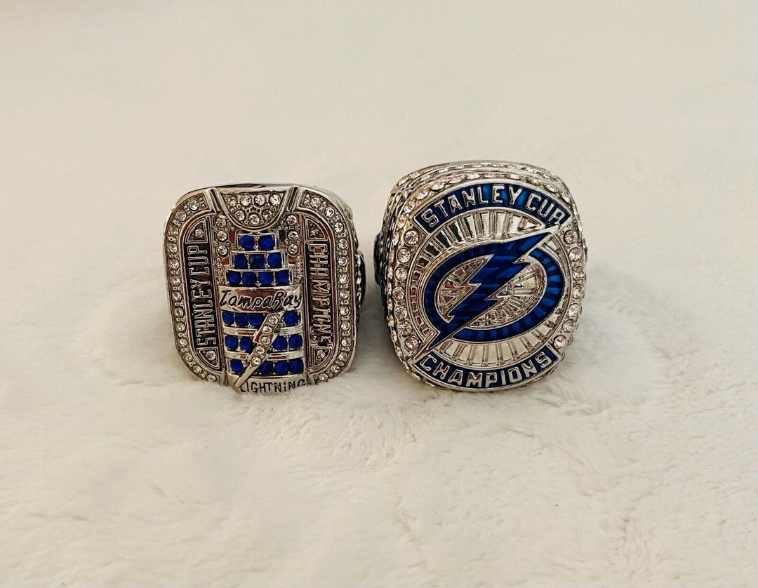 2 PCS Tampa Bay Lightning Stanley Cup Championship Ring SET,  SHIP - EB Sports Champion's Cache