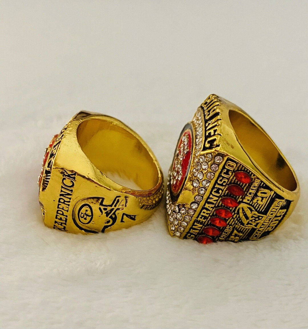 2 PCS San Francisco 49ers NFC Championship Ring, USA SHIP 2012/2019 - EB Sports Champion's Cache