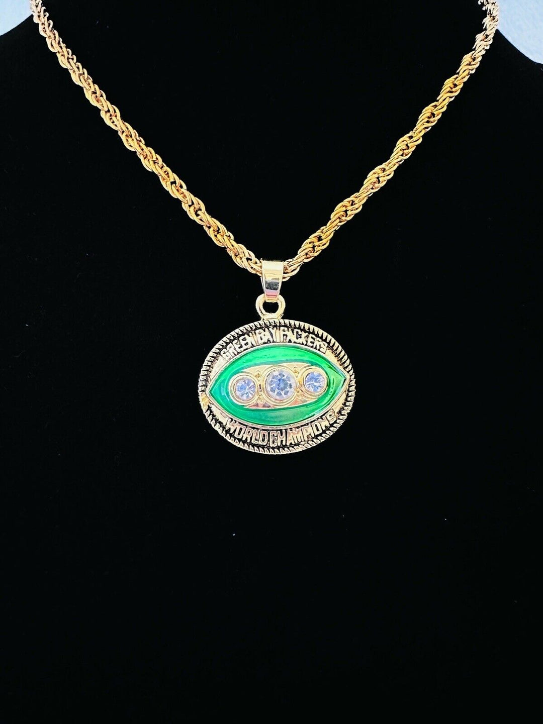 1967 Green Bay Packers Championship Pendant Necklace, US SHIP - EB Sports Champion's Cache