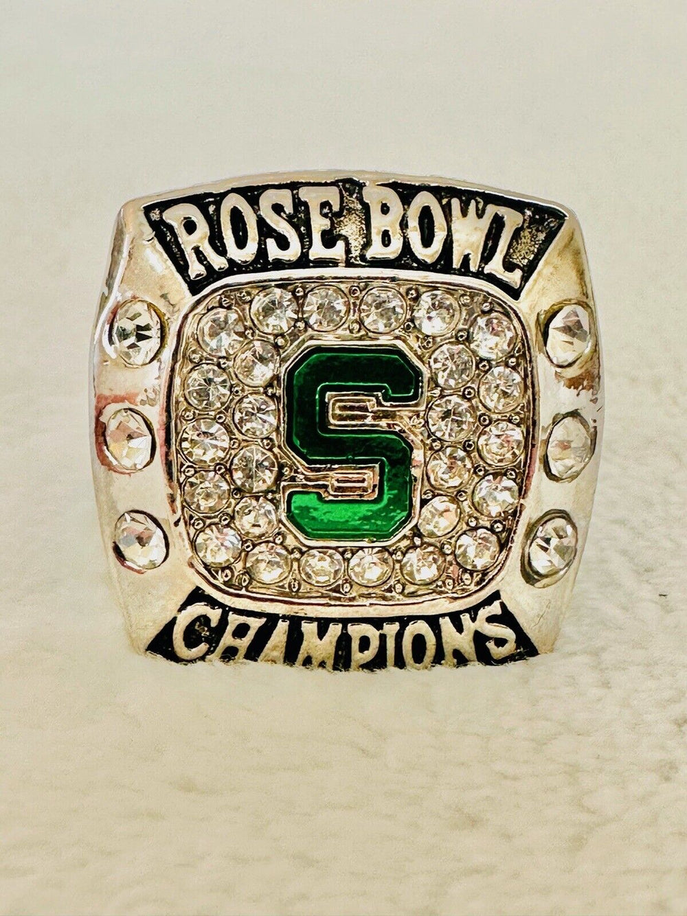 2014 Michigan State Spartans Rose Bowl Ring Championship Ring W Box, US Ship - EB Sports Champion's Cache