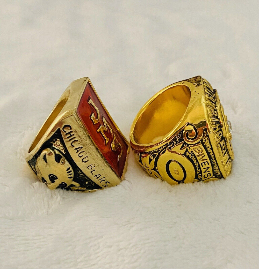 2PCS Chicago Bears Rare Championship Ring SET, US SHIP. 1933/63 - EB Sports Champion's Cache