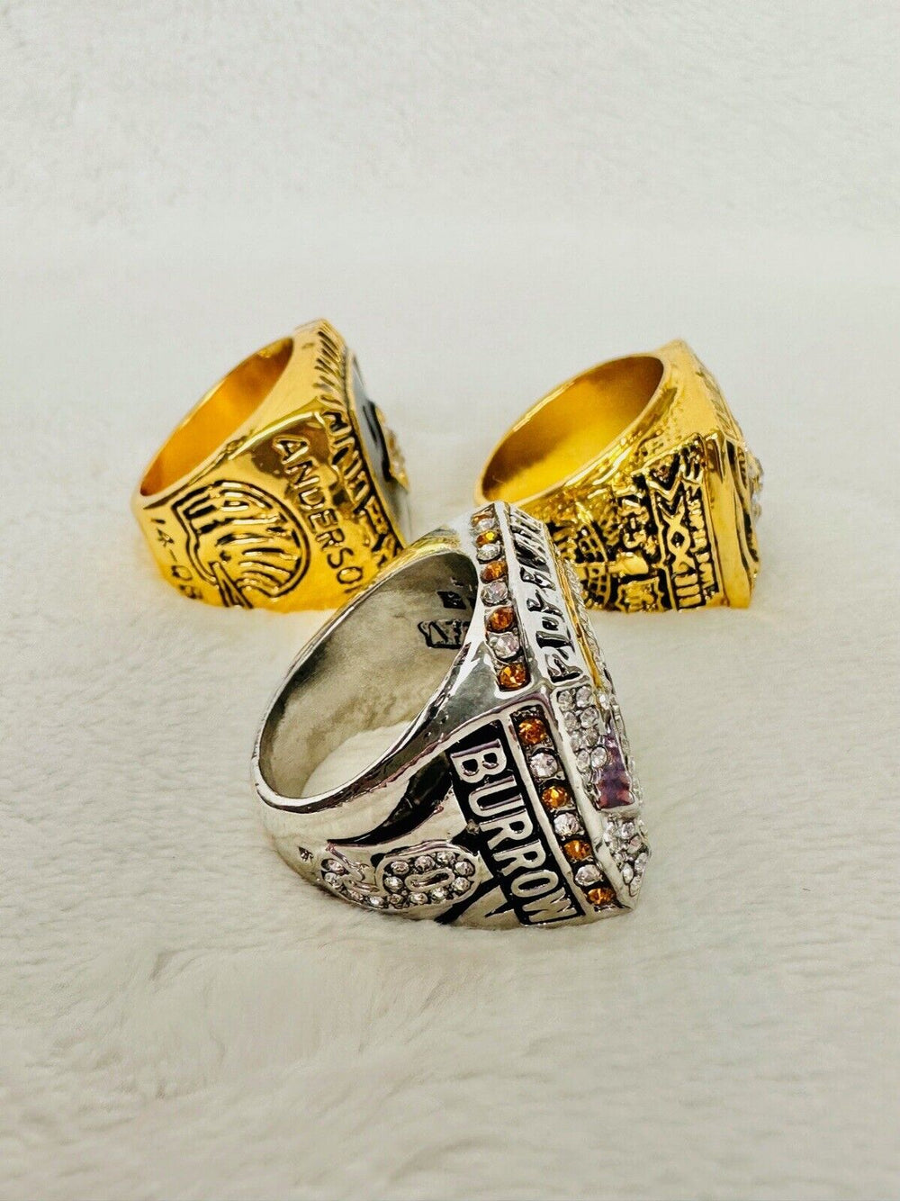 3 PCS Cincinnati Bengals Championship Ring SET, US SHIP. 1981/88/2021 - EB Sports Champion's Cache