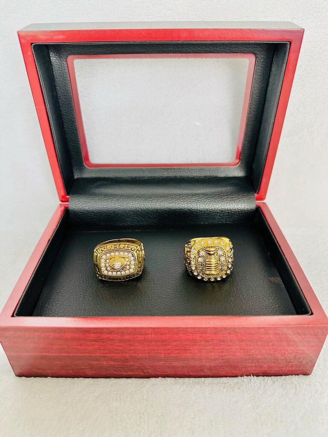 2 Canadiens Stanley Cup 18k GP Brass Championship Ring W Box,  SHIP 1978/79 - EB Sports Champion's Cache