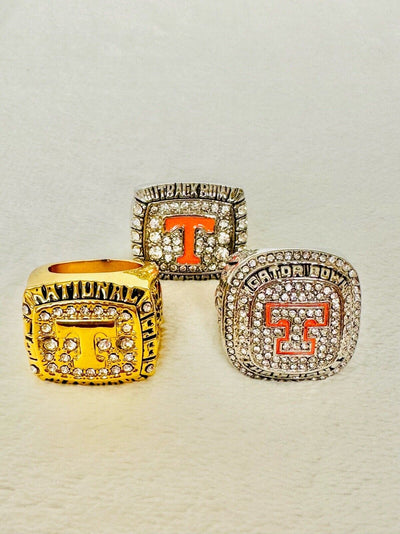 3 PCS Tennessee Volunteers Championship Ring Set, Ship From US - EB Sports Champion's Cache