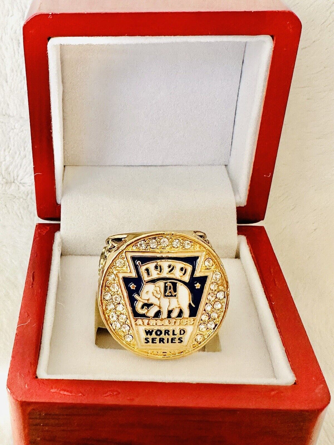 1929 Philadelphia Athletics World Series Championship Ring W Box,  SHIP - EB Sports Champion's Cache