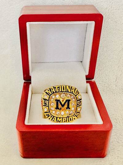 1997 Michigan Wolverines Replica Rose Bowl Championship Ring W Box, US SHIP - EB Sports Champion's Cache