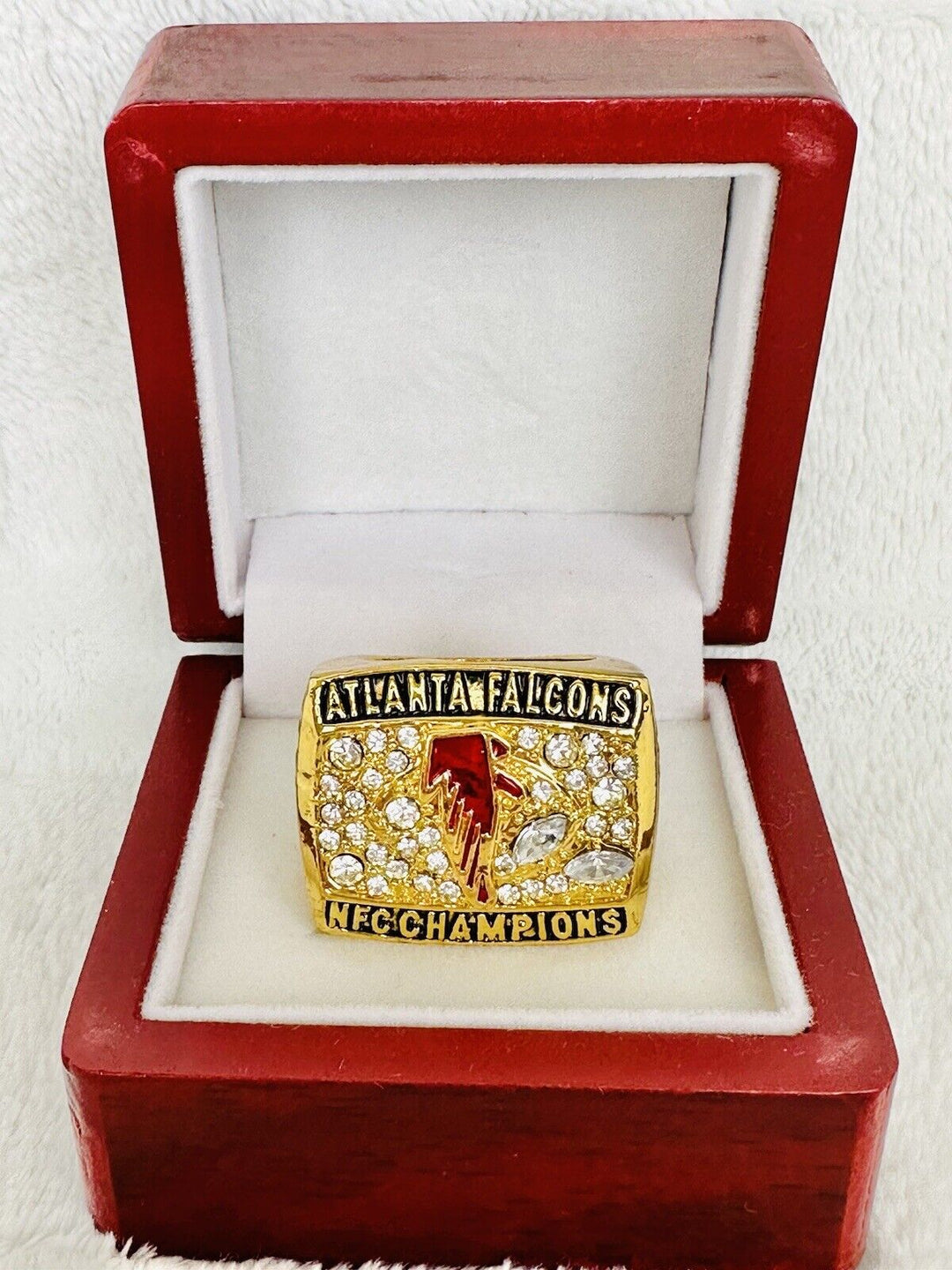 2016 Atlanta Falcons NFC CHAMPS 18k GP Championship Ring - EB Sports Champion's Cache