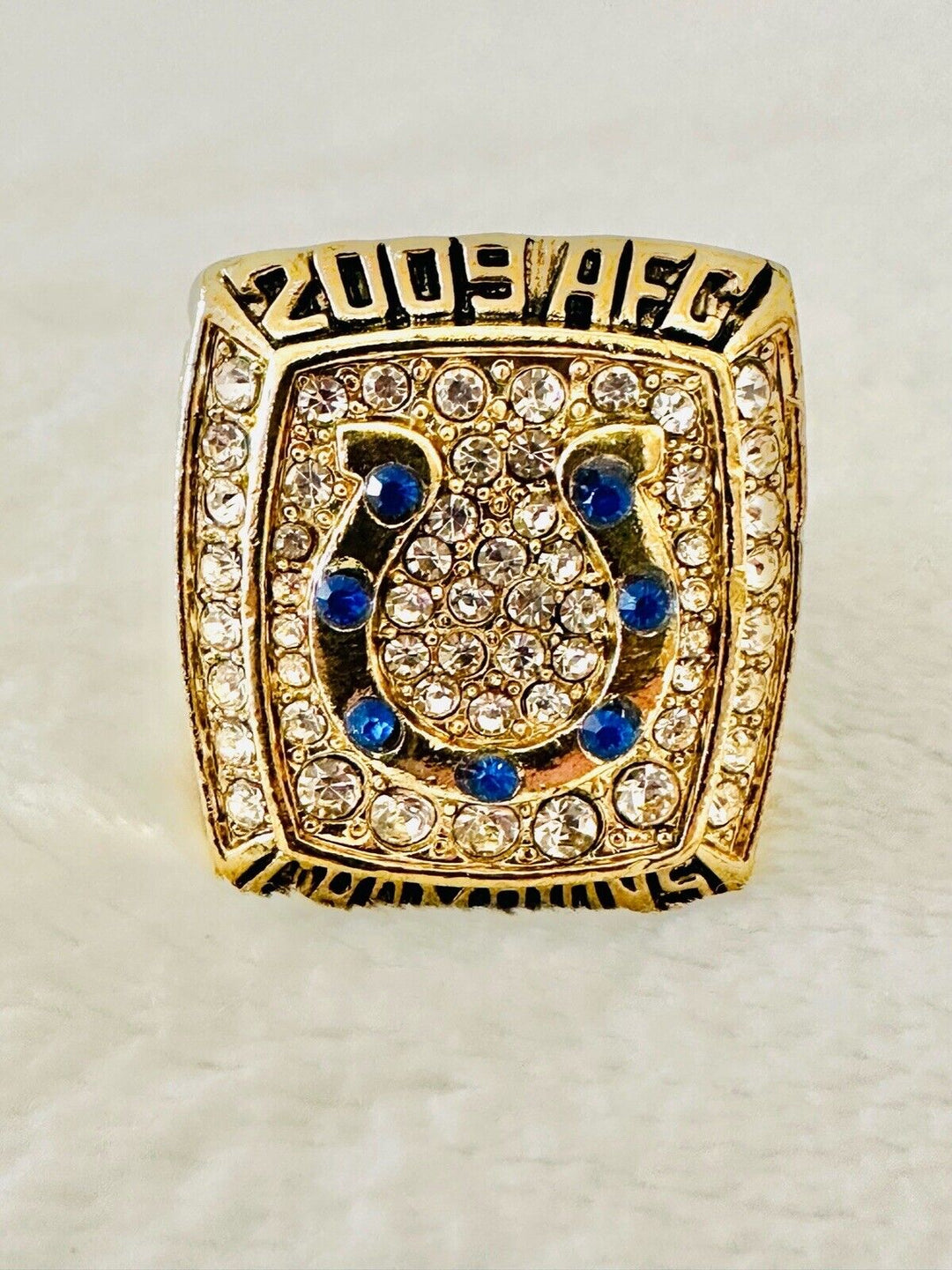 2009 Indianapolis Colts AFC Championship Ring, Manning W Box, US SHIP - EB Sports Champion's Cache