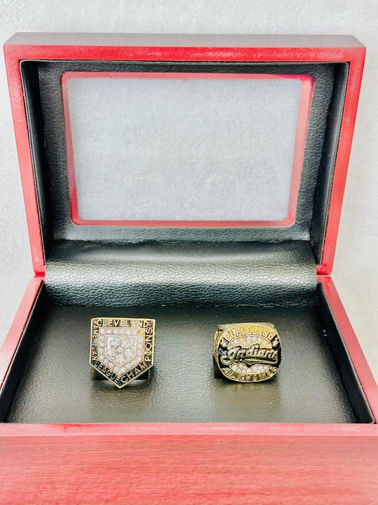 Cleveland Indians AL Championship Ring Set W Box, US SHIP 1997/2016 - EB Sports Champion's Cache