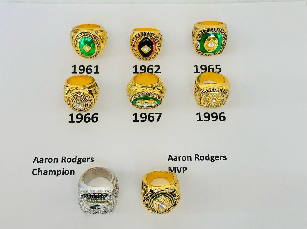 Green Bay Packers Championship Replica Ring W Box, US SHIP, PICK YOUR RING!!!! - EB Sports Champion's Cache