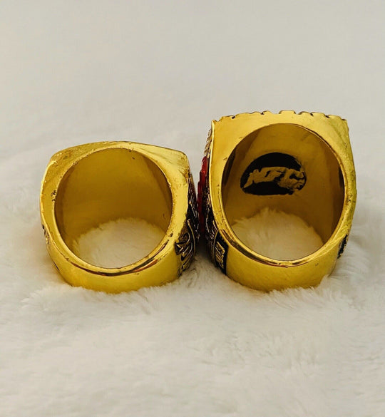 2 PCS San Francisco 49ers NFC Championship Ring, USA SHIP 2012/2019 - EB Sports Champion's Cache