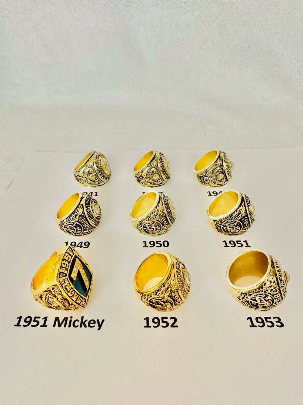 NEW YORK Yankees World Series Champions Ring, US SHIP 1941-1953 PICK YOUR RING - EB Sports Champion's Cache