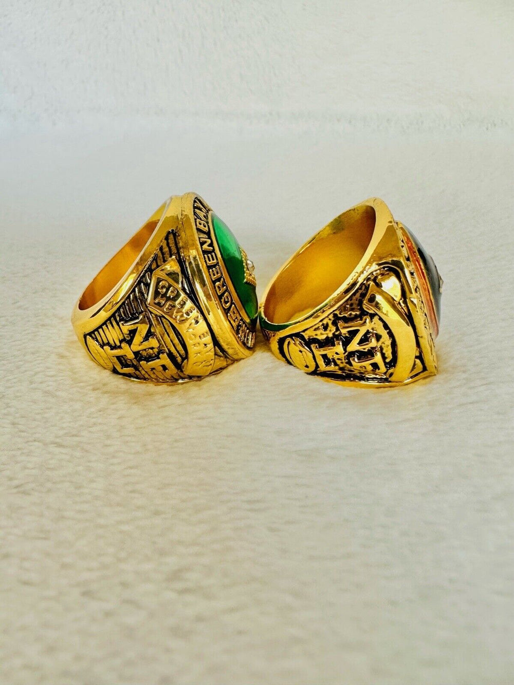 2PCS Green Bay Packers Championship Replica Ring SET, US SHIP. 1961/1962 - EB Sports Champion's Cache