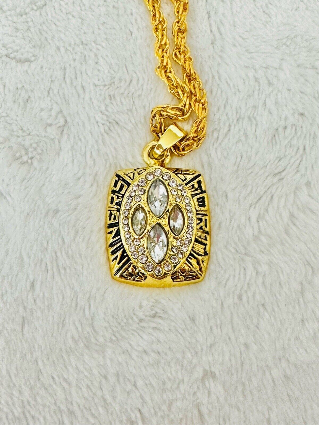 1989 San Francisco 49ers Pendant Necklace- Super Bowl Championship, USA SHIP - EB Sports Champion's Cache