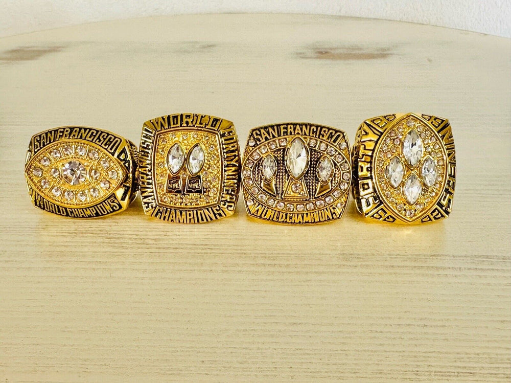 7 San Francisco 49ers Ultimate Collection Ring Set W, US SHIP - EB Sports Champion's Cache