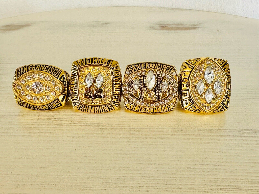 7 San Francisco 49ers Ultimate Collection Ring Set W, US SHIP - EB Sports Champion's Cache