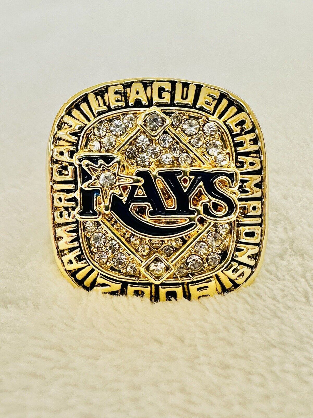 2008 Tampa Bay Rays American League Championship Ring,  SHIP - EB Sports Champion's Cache