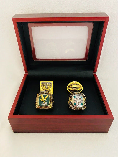 4 PCS Philadelphia Eagles Classic NFL Championship Ring SET W Case, USA Ship - EB Sports Champion's Cache