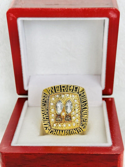 1984 San Francisco 49ers JOE MONTANA Ring W Box Championship, USA SHIP - EB Sports Champion's Cache
