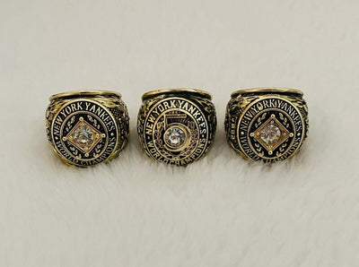 3 PCS NEW YORK Yankees World Series Champions Ring Set, US SHIP 1952/53/56 - EB Sports Champion's Cache