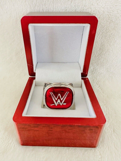 2018 Red WWE World Wrestling Hall Of Fame Championship Ring W Box,  SHIP - EB Sports Champion's Cache