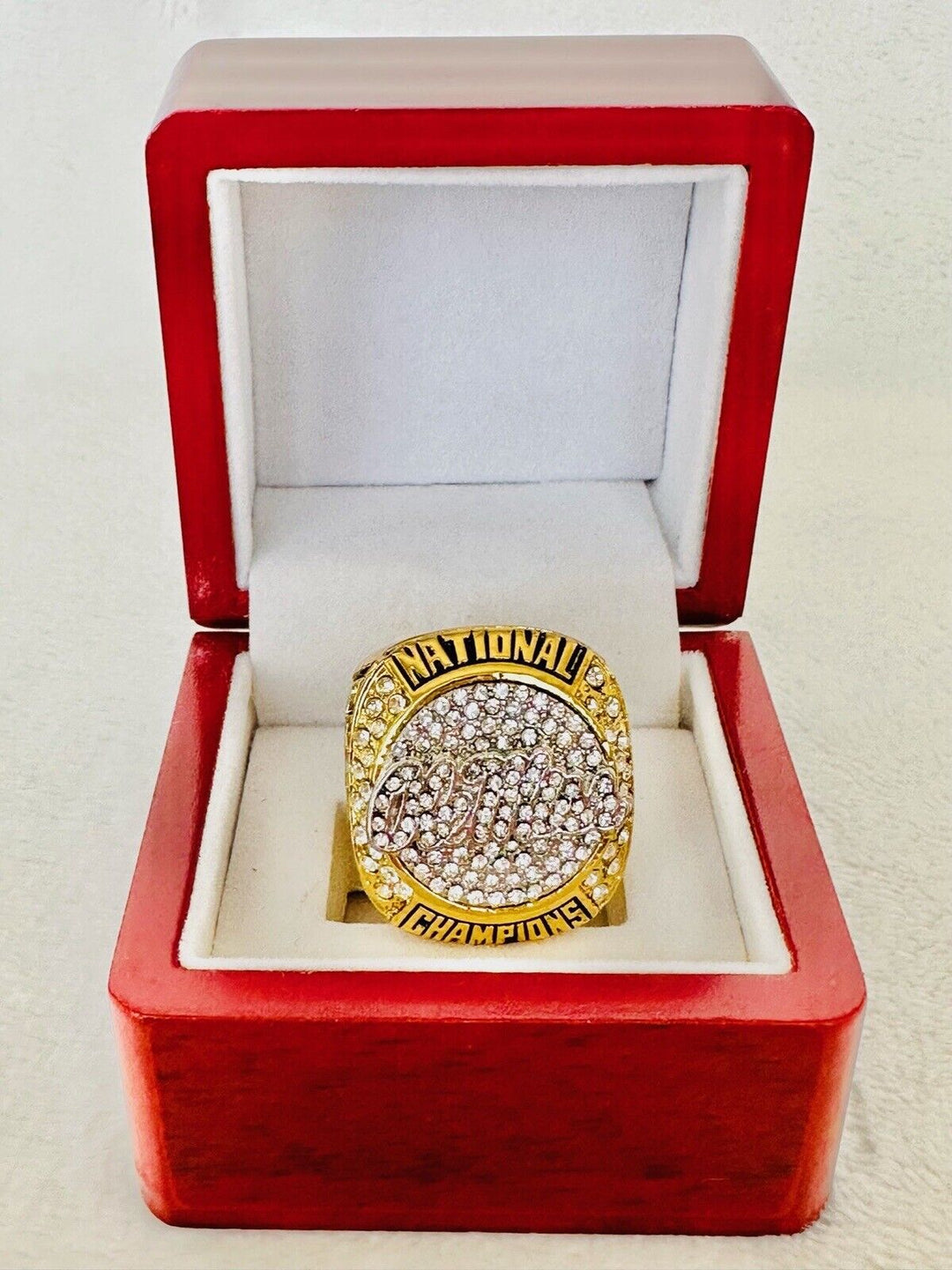 2022 Ole Miss Commerative Championship Fan Ring W Box, US SHIP - EB Sports Champion's Cache