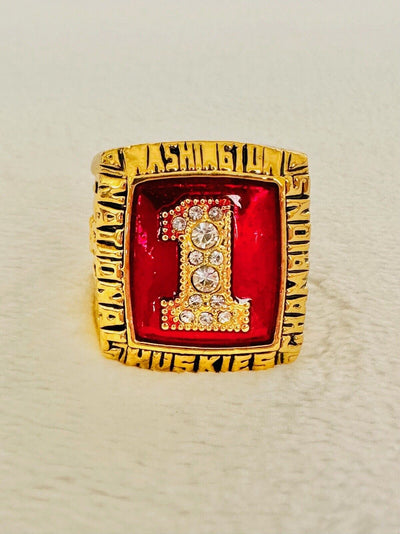 1991 Washington Huskies Commerative Fan Championship Ring, US SHIP - EB Sports Champion's Cache