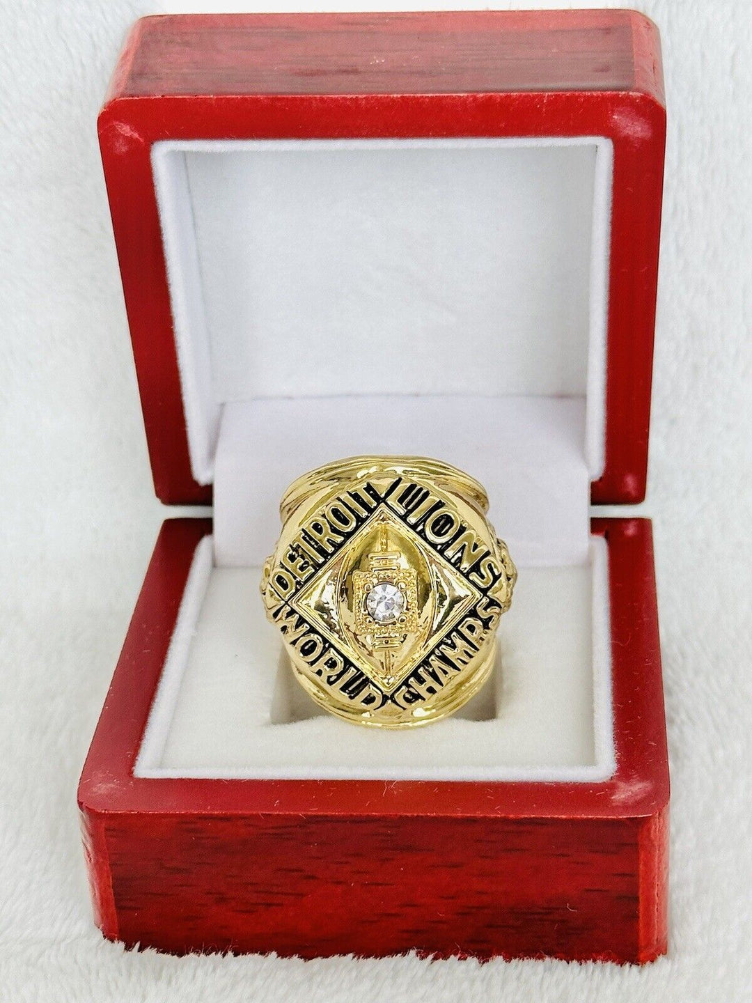 1957 DETROIT LIONS Championship Replica Ring W Box, US SHIP - EB Sports Champion's Cache