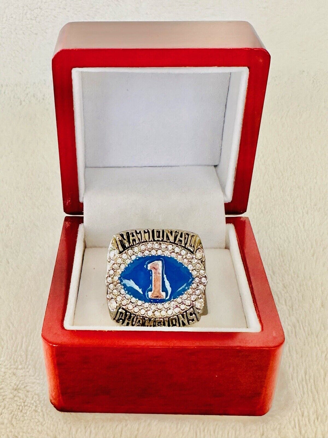 2010 Auburn Tigers NCAA National Championship Ring W Box, Chizik, US SHIP - EB Sports Champion's Cache