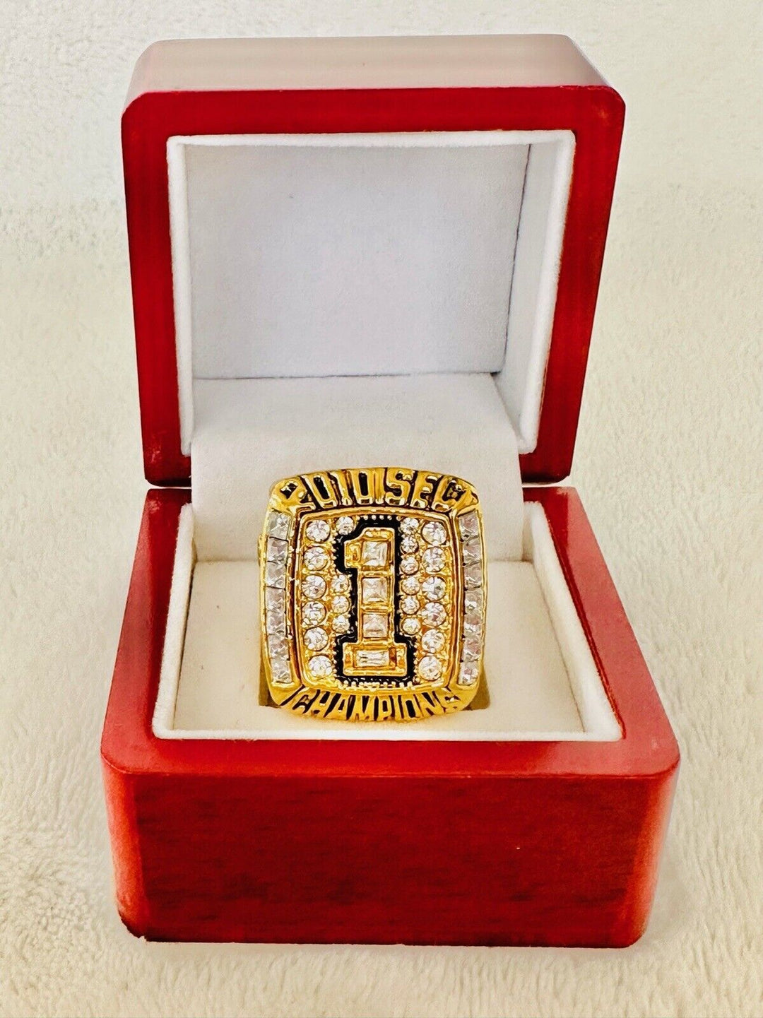 2010 Auburn Tigers NCAA SEC Championship Ring W Box, Cam Newton, US SHIP - EB Sports Champion's Cache