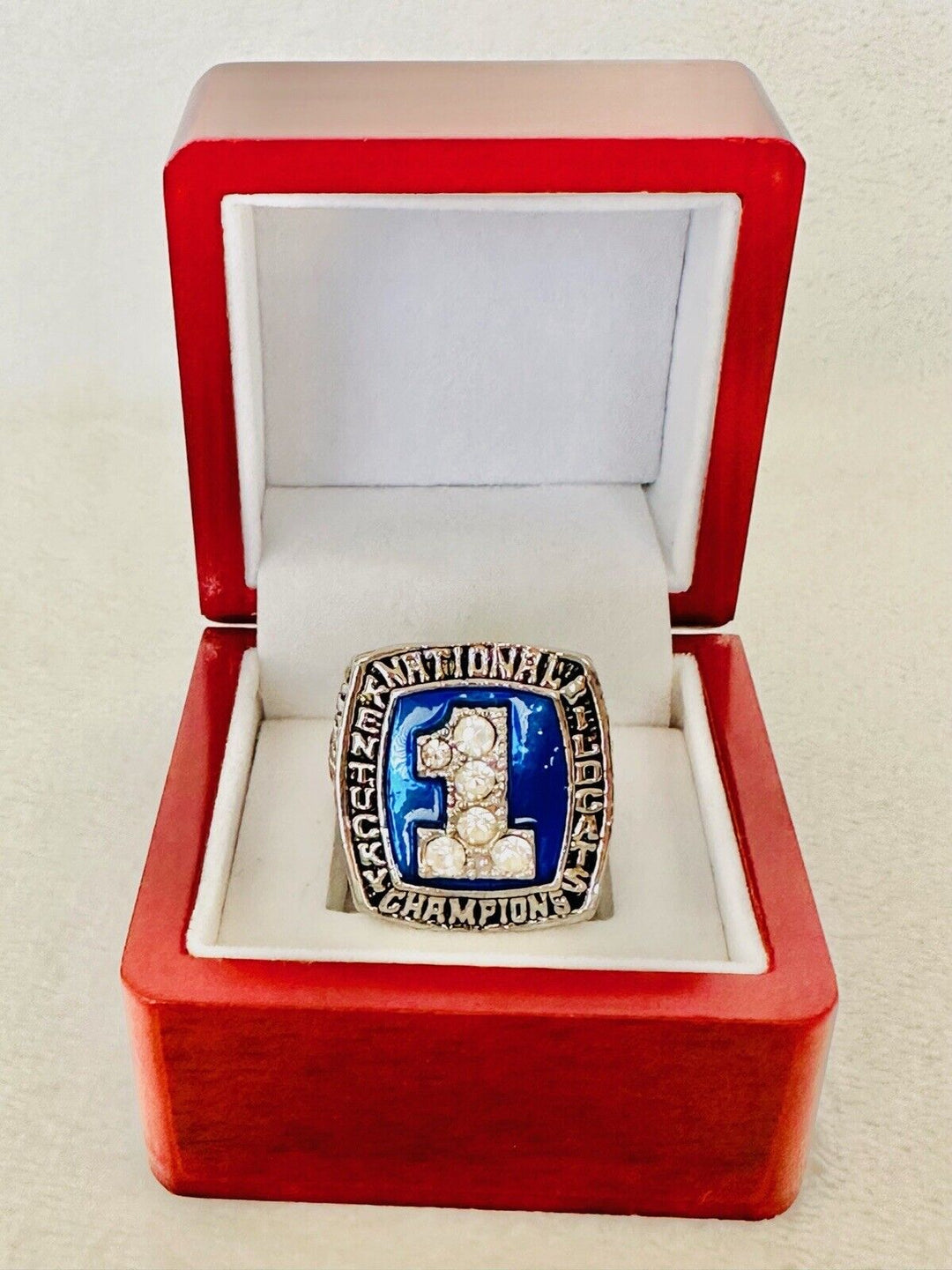 1996 Kentucky Wildcats 18k GP Brass Championship Ring W Box, Ships From US - EB Sports Champion's Cache