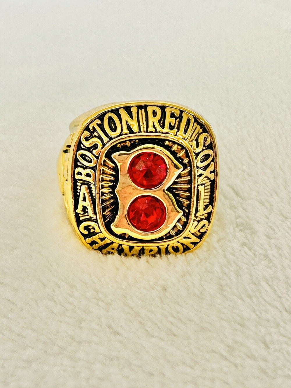 1967 Red Sox World Series 18k Gold Plated Championship Ring W Box,  SHIP - EB Sports Champion's Cache