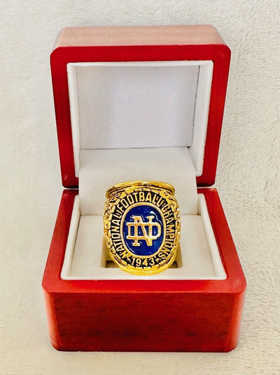 1943 Notre Dame Championship Display fan Ring W Box, US SHIP - EB Sports Champion's Cache