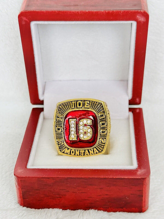 San Francisco 49ers JOE MONTANA Hall Of Fame Ring W Box, USA SHIP - EB Sports Champion's Cache