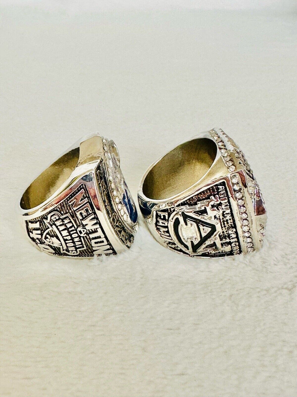 2 PCS Auburn Tigers 2010 NCAA Championship Rings, US SHIP - EB Sports Champion's Cache